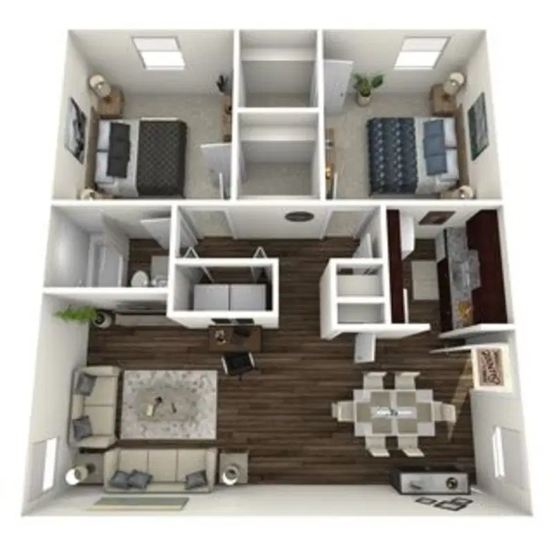 The Arts Apartments at Jefferson Heights, Baton Rouge – Room in 2 Bed 1 Bath | B2