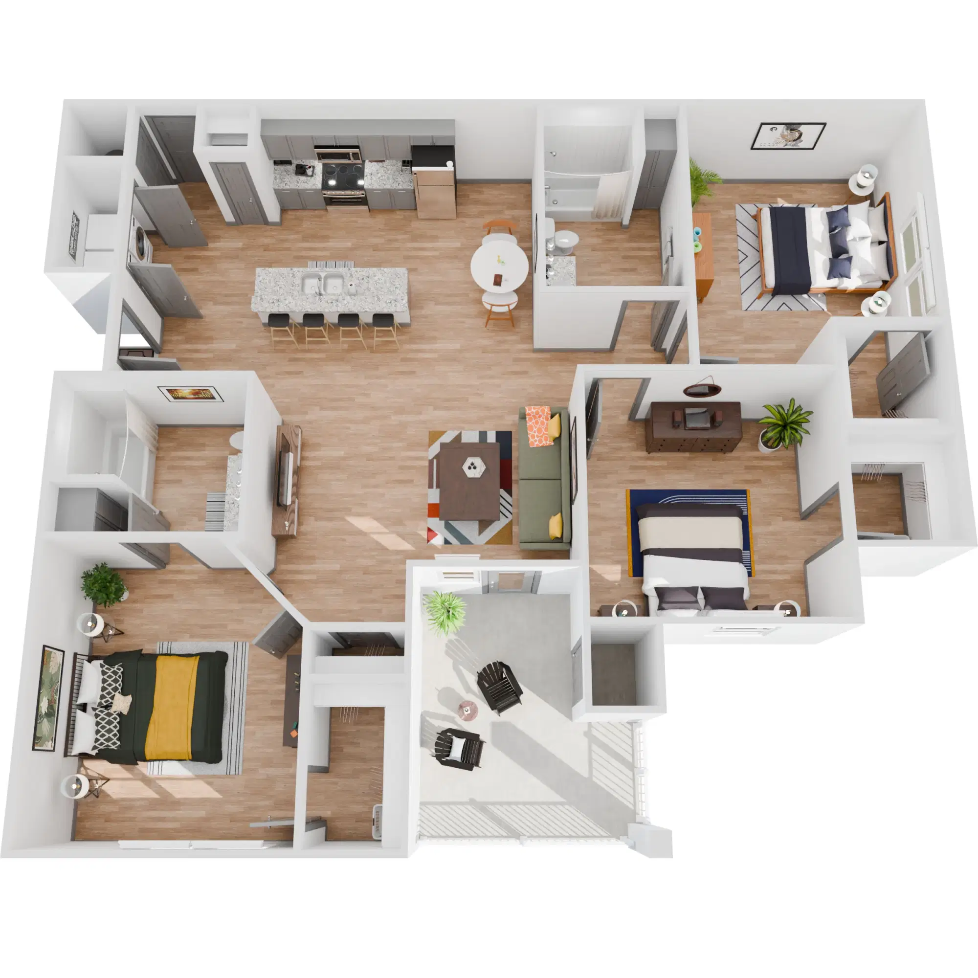 Bluebonnet Reserve, Baton Rouge – 3 Bedroom 2 Bathroom | C1