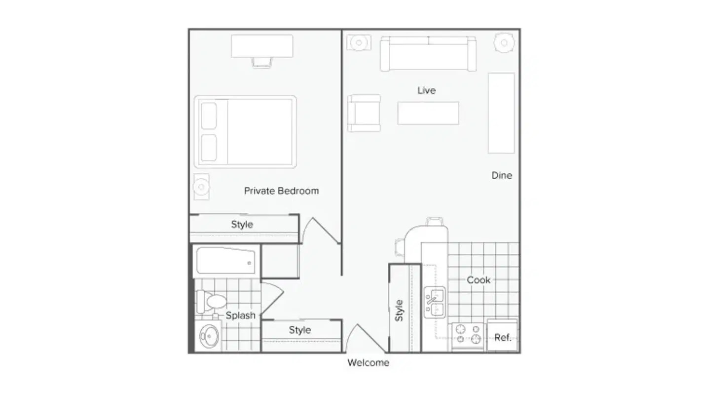 Tradition, Knoxville – Room in a 1 Bedroom 1 Bathroom | LeConte