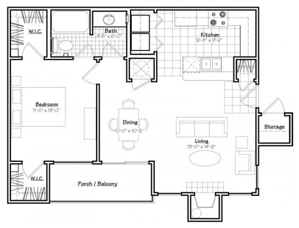 Oxford at Estonia, San Antonio – Room in 1 Bed 1 Bath | A2