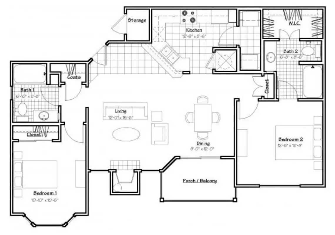 Oxford at Estonia, San Antonio – Room in 2 Bed 2 Bath | B2