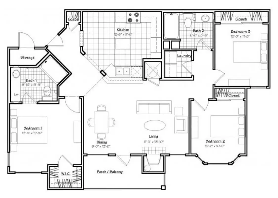 Oxford at Estonia, San Antonio – Room in 3 Bed 2 Bath | C1