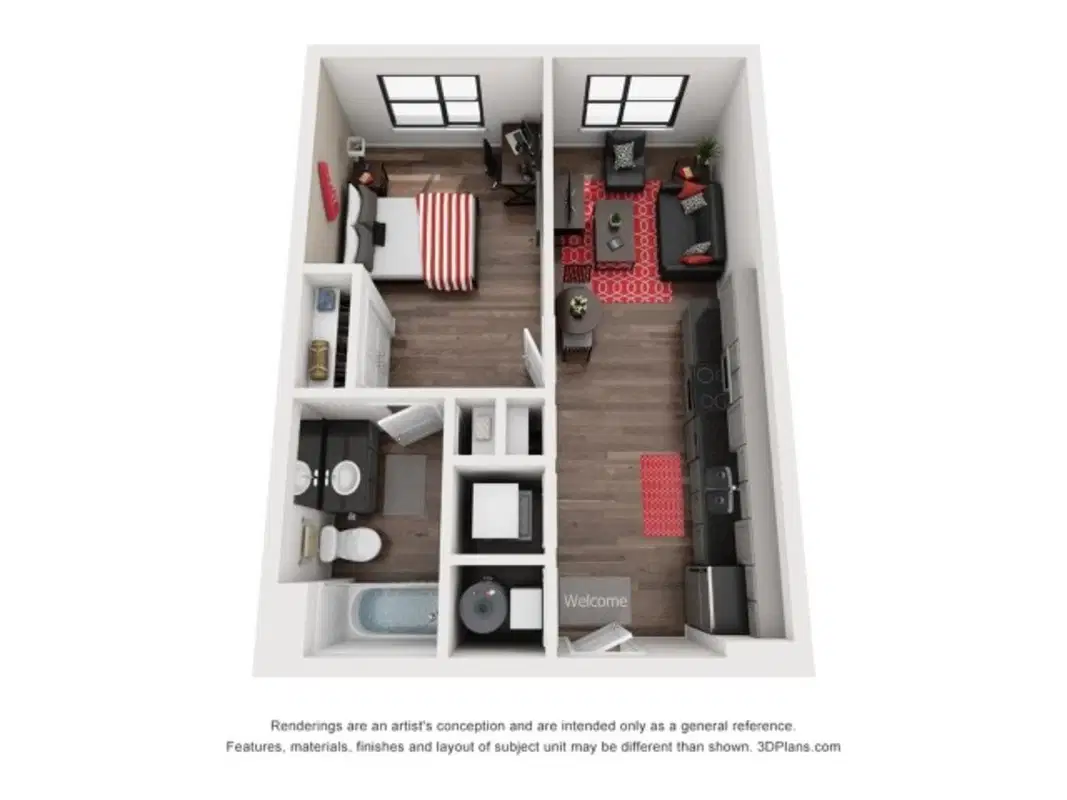 The Marshall Louisville, Louisville – Room in 1 Bedroom 1 Bathroom | A1