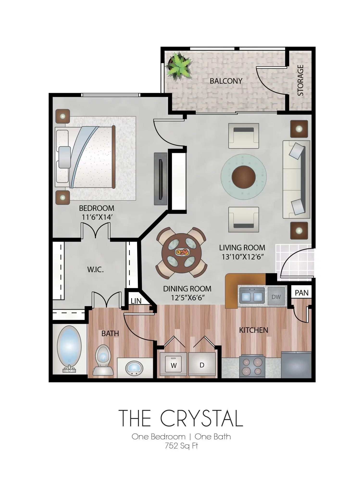Oxford At Country Club, Baytown – Room in 1 Bed 1 Bath | The Crystal