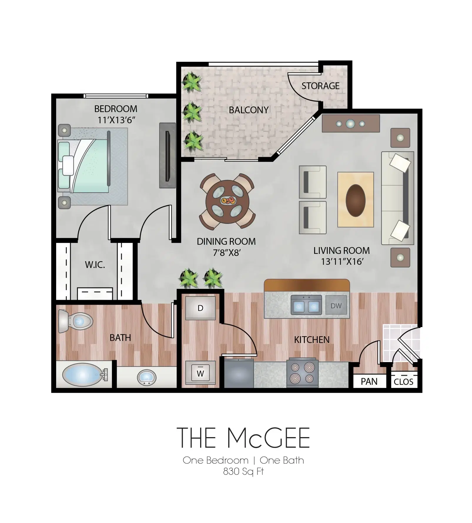 Oxford At Country Club, Baytown – Room in 1 Bed 1 Bath | The McGee