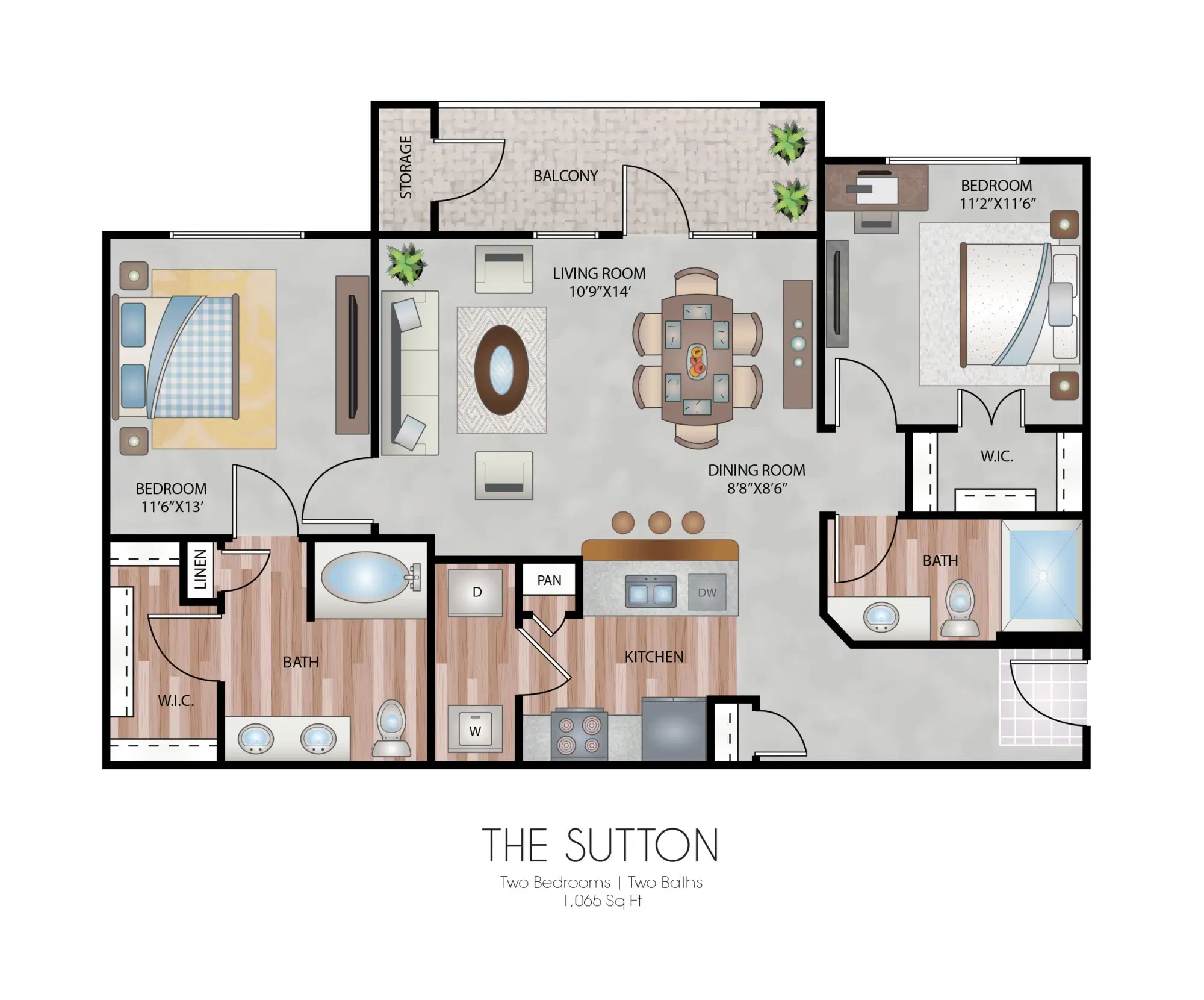 Oxford At Country Club, Baytown – Room in 2 Bed 2 Bath | The Sutton