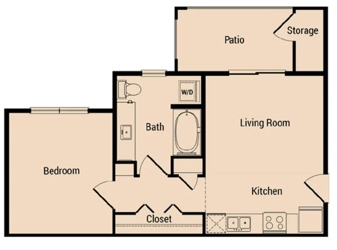 Oxford at Santa Clara, Pflugerville – Room in 1 Bed 1 Bath | E1