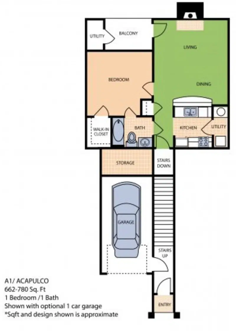 Oxford at Sonterra, San Antonio – Room in 1 Bed 1 Bath | A1L- The Alcapulco