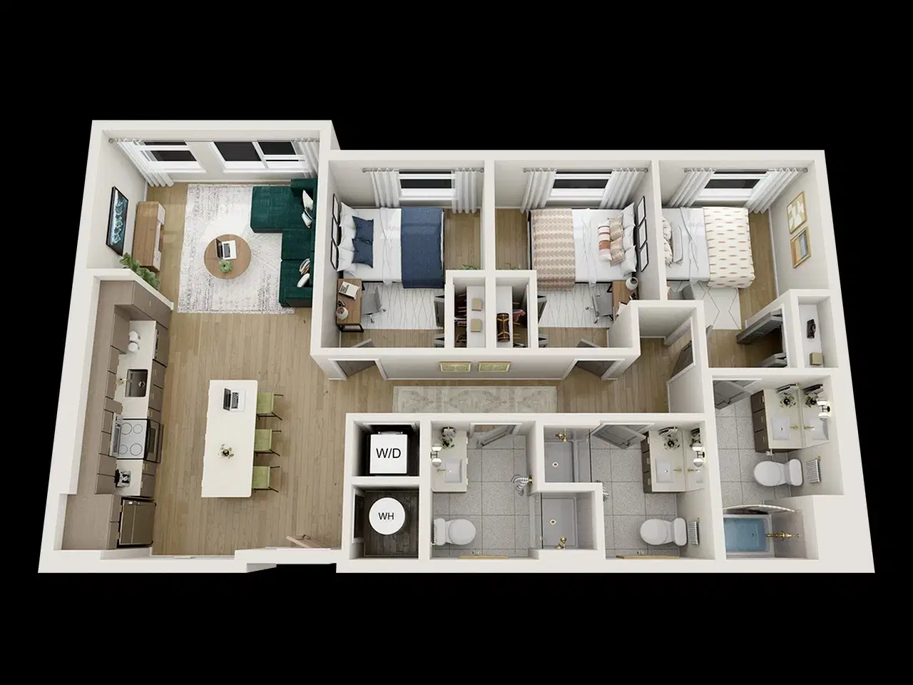 Sweetwater Gainesville, Gainesville – 3 Bedroom 3 Bathroom