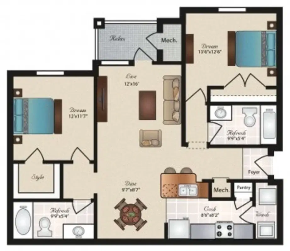 Oxford at Tech Ridge, Austin – Room in 2 Bed 2 Bath | Travis