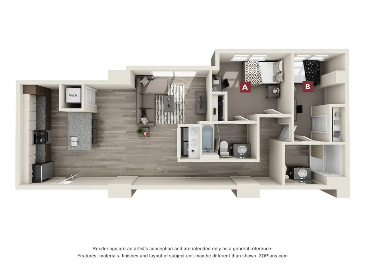The Mark Atlanta, Atlanta – Room in a 2 Bed 2 Bath | The Brookhaven 2x2