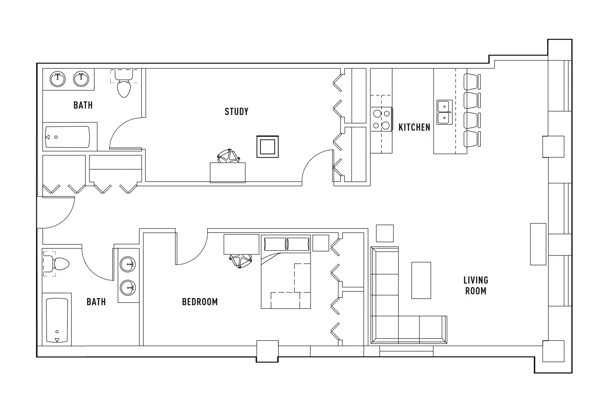 University Crossings, Philadelphia – Room in 1 Bed - 2 Bath with Study