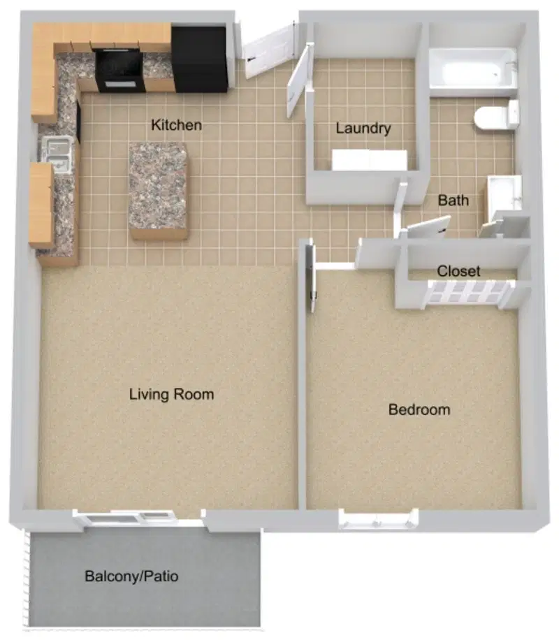 Lincoln Meadows Apartments, Dickinson – One Bedroom
