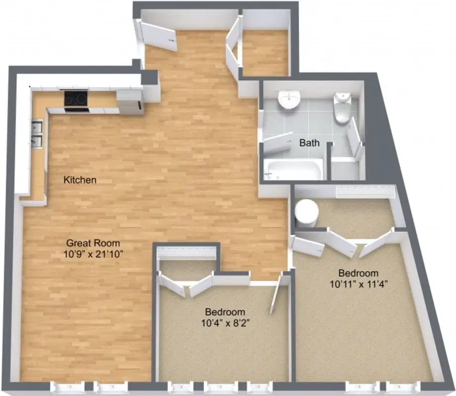 The Ashley Apartments, Detroit – The Hawthorne