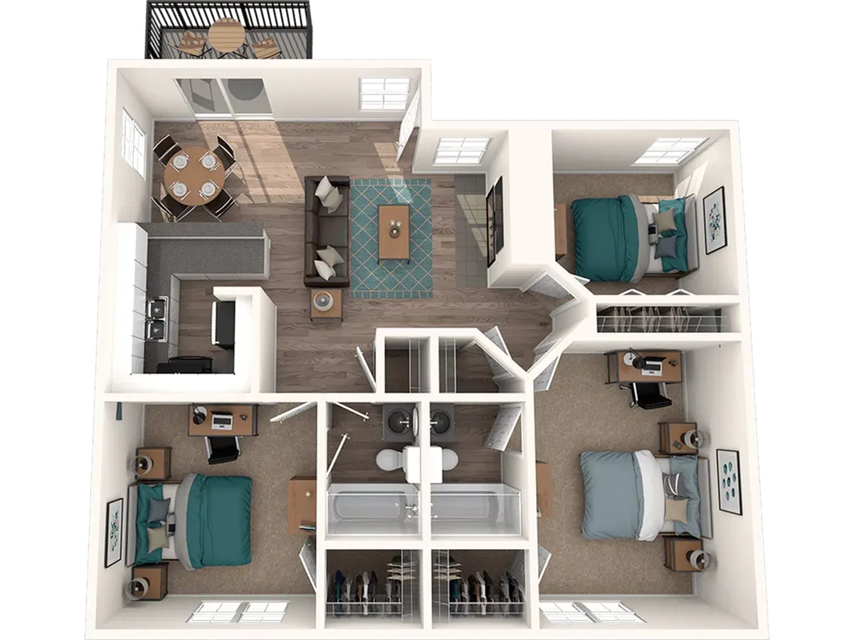 The Timbers Apartments, San Marcos – 3x2 U | Upgraded