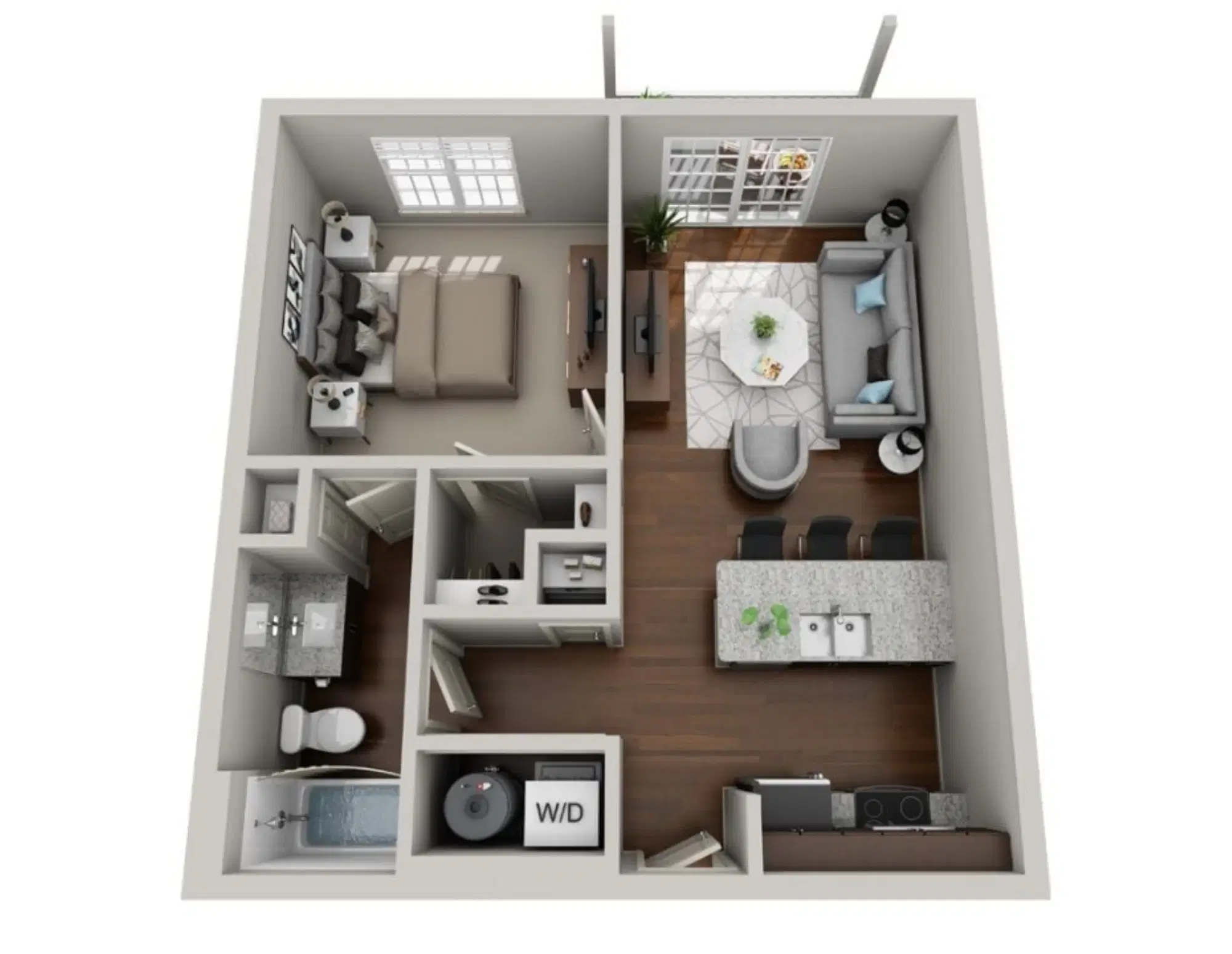 The Landing, West Lafayette – 1 Bedroom 1 Bathroom | A1