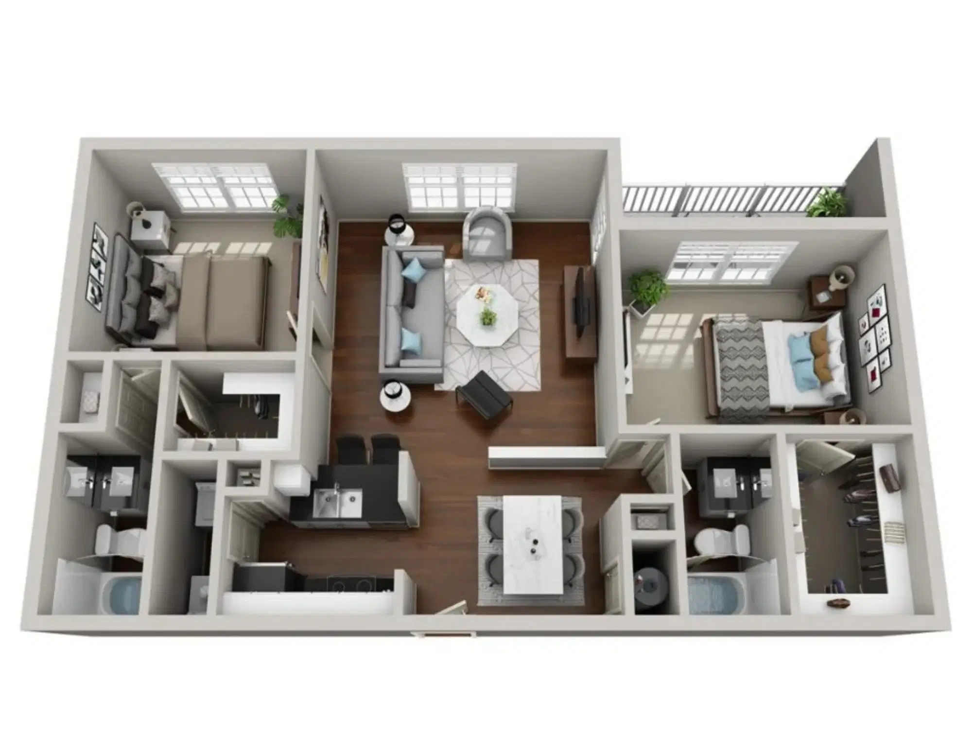 The Landing, West Lafayette – 2 Bedroom 2 Bathroom | B5