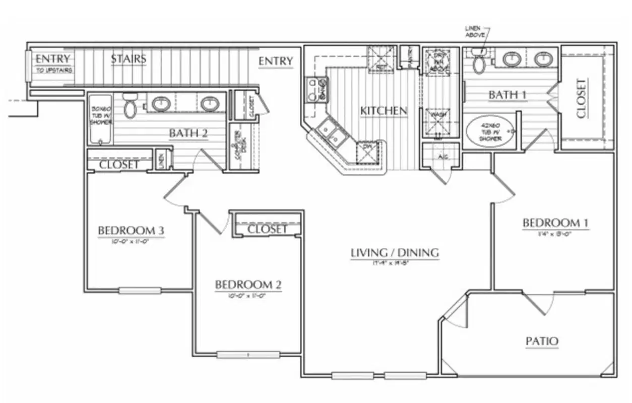 Oxford at the Ranch, Waller – Room in 3 Bed 2 Bath | C2