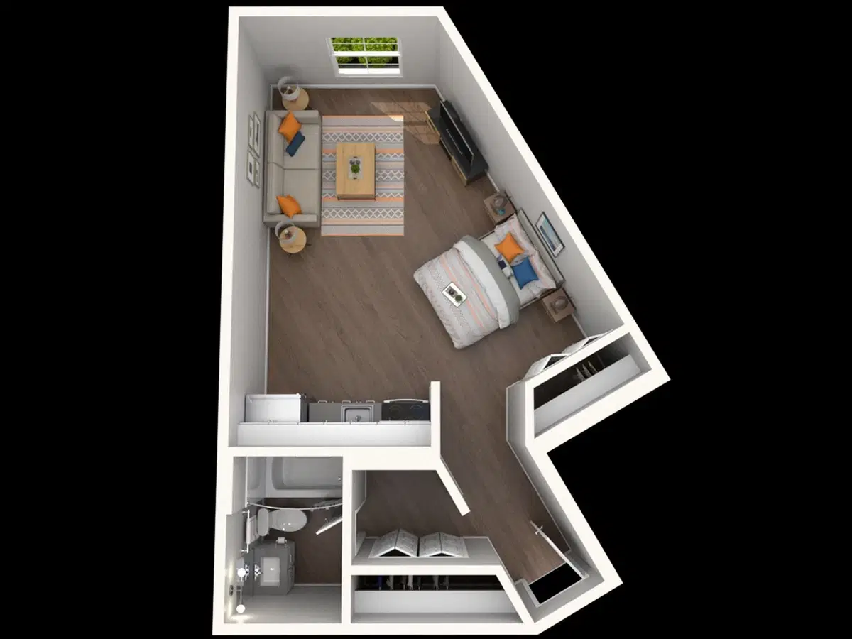 The Foundation Manor, East Lansing – Studio | S2