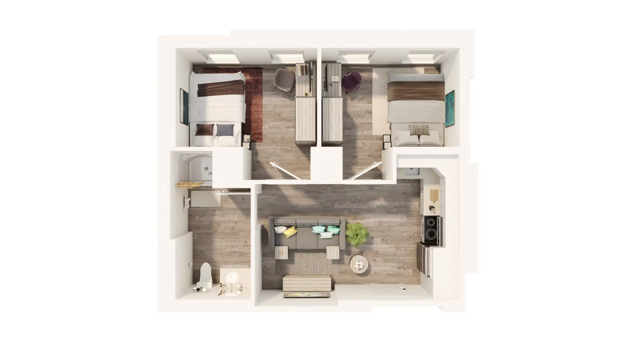 The Quad at York, Toronto – 2 Bed 1 Bath | 2-1C3