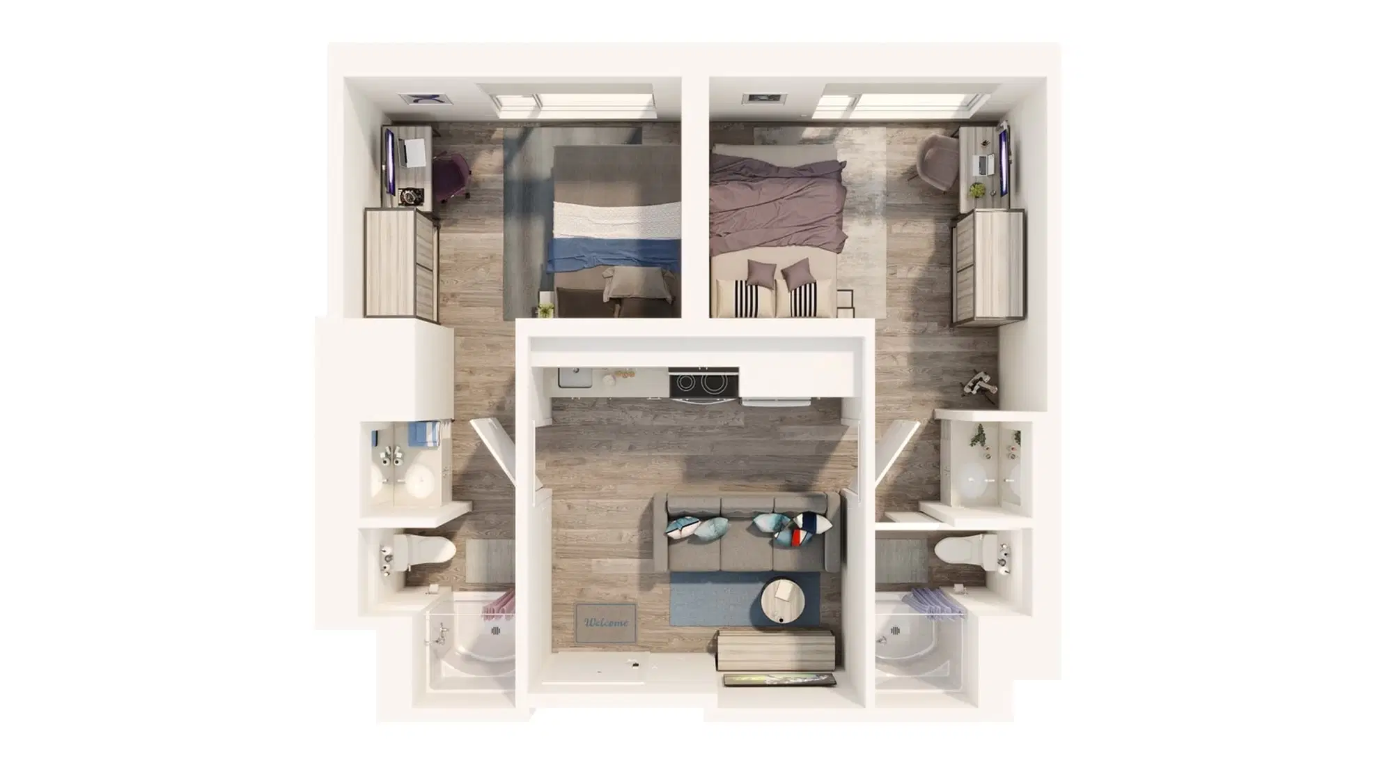 The Quad at York, Toronto – 2 Bed 2 Bath | 2-2AC3