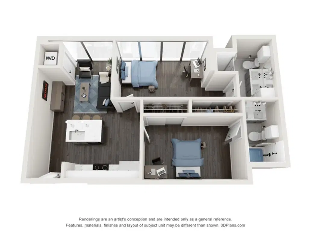 Villas On Rio, Austin – Room in 2 Bed 2 Bath | B2