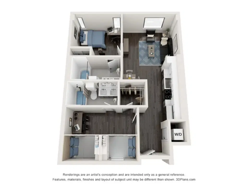 Villas On Rio, Austin – Room in 2 Bed 2 Bath | B3