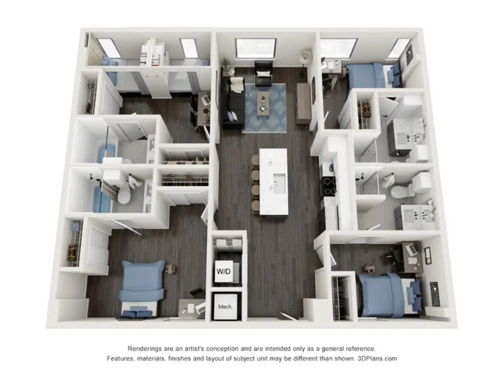 Villas On Rio, Austin – Room in 4 Bed 4 Bath | D3-Shared