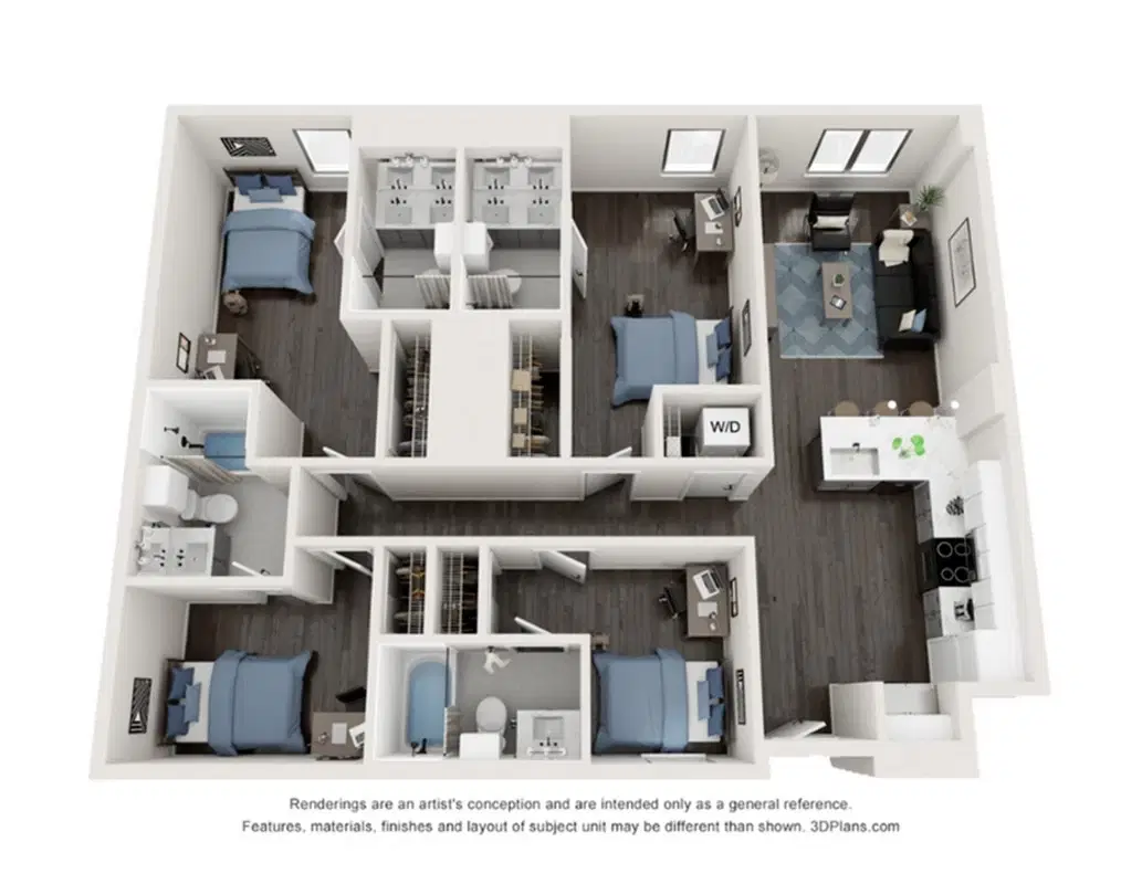 Villas On Rio, Austin – Room in 4 Bed 4 Bath | D5-A