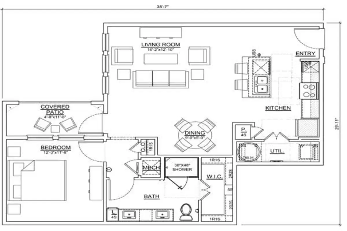 Oxford at Weatherford, Weatherford – Room in 1 Bed 1 Bath | A5