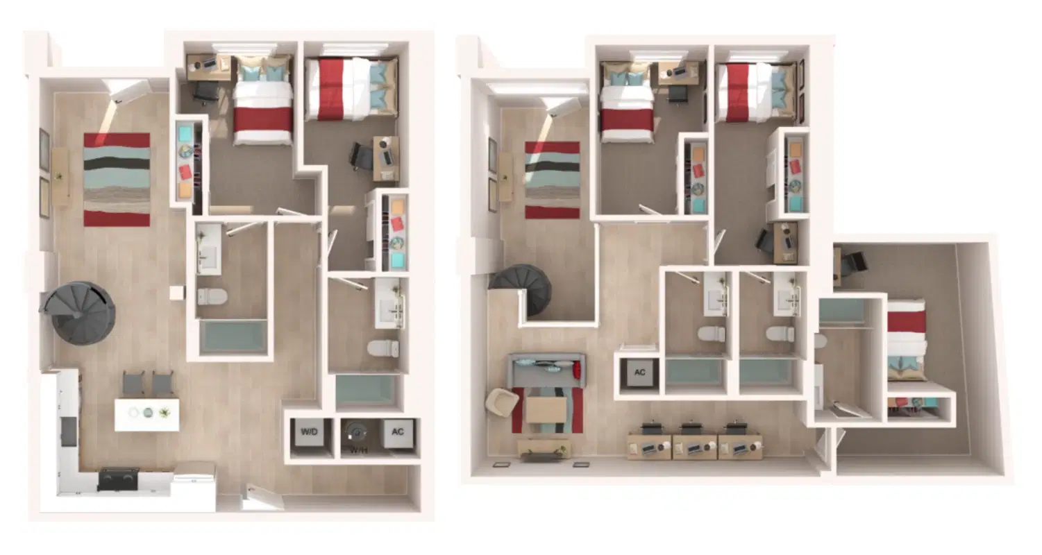 The Penny, College Station – 5 Bed 5 Bath | The Reserve Townhome