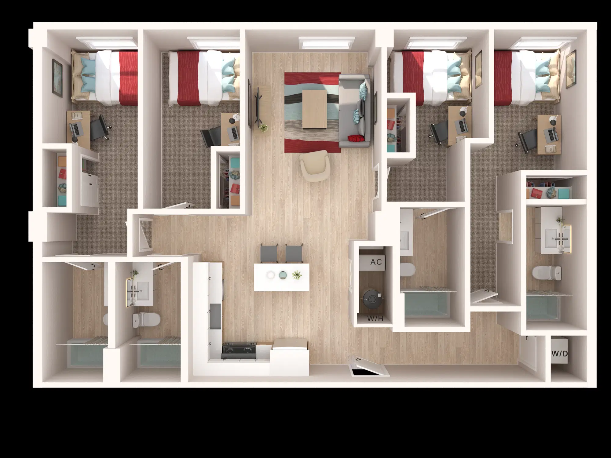 The Penny, College Station – 4 Bed 4 Bath | The Alloy