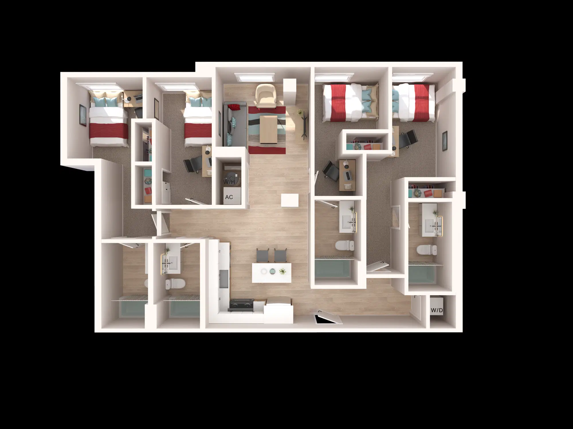 The Penny, College Station – 4 Bed 4 Bath | The Lincoln
