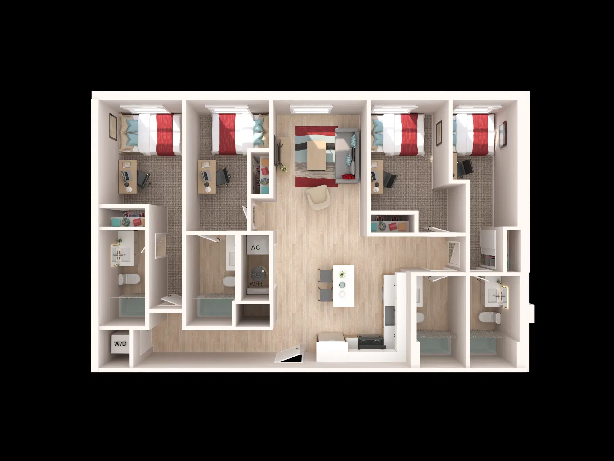 The Penny, College Station – 4 Bed 4 Bath | The Vault