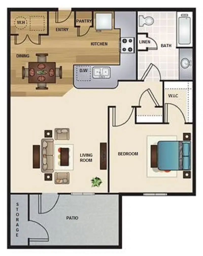 Oxford at Crossroads Center, Waxahachie – Room in 1 Bed 1 Bath | OCA1