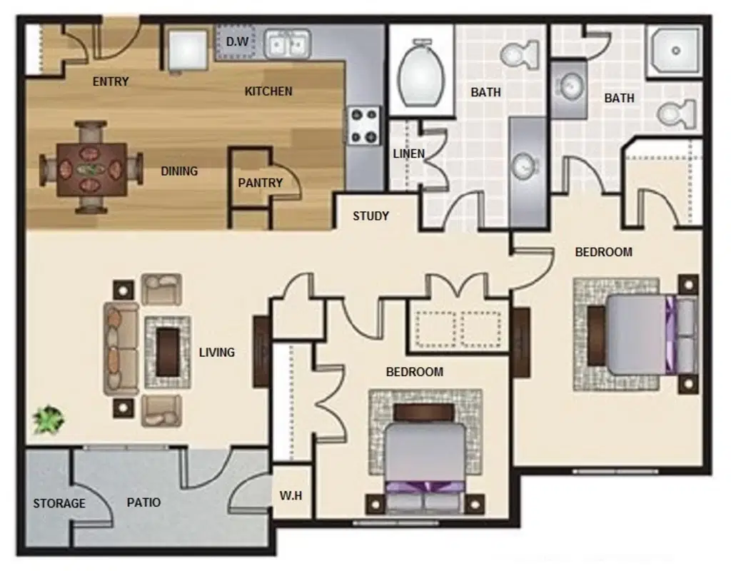 Oxford at Crossroads Center, Waxahachie – Room in 2 Bed 2 Bath | OCB2