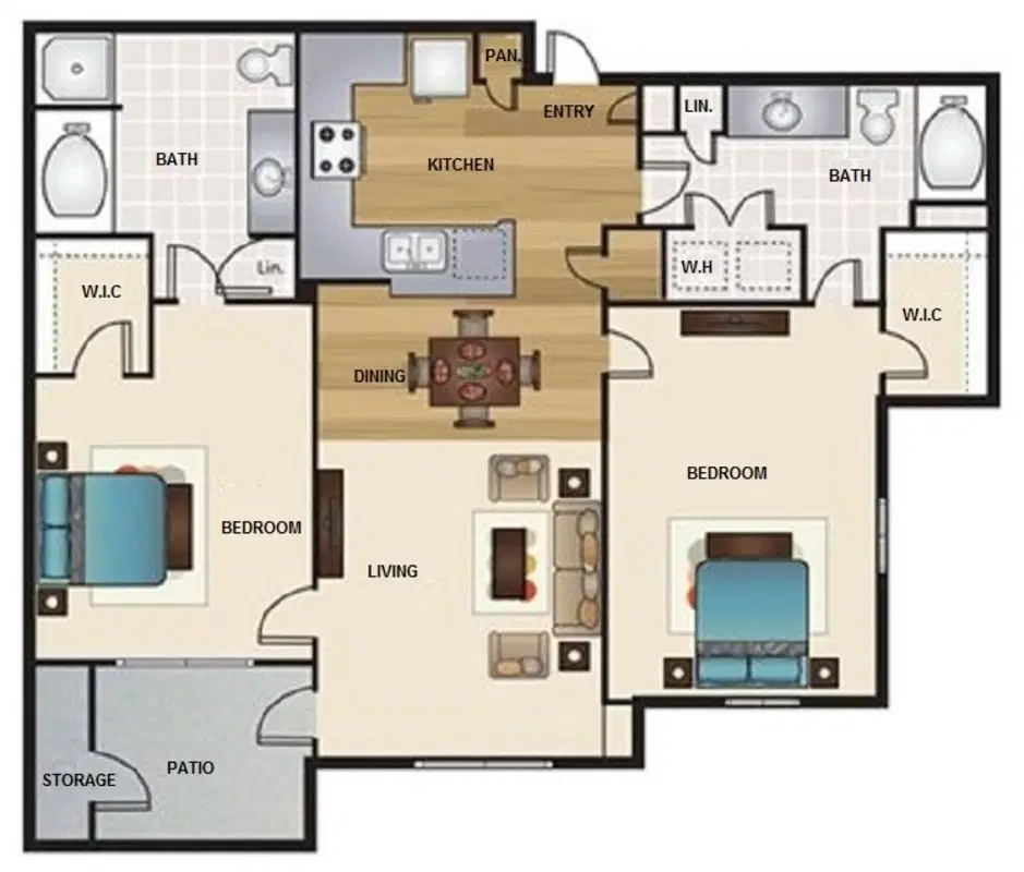 Oxford at Crossroads Center, Waxahachie – Room in 2 Bed 2 Bath | OCB3
