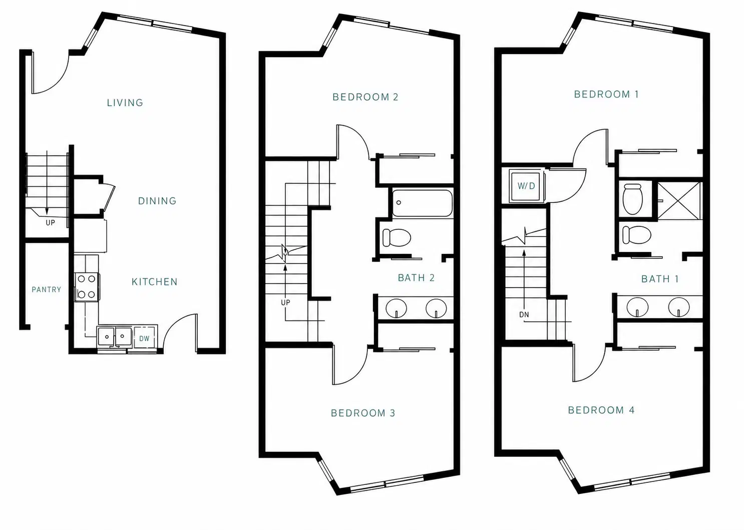 The Anthony, Eugene – 4x2 Townhome