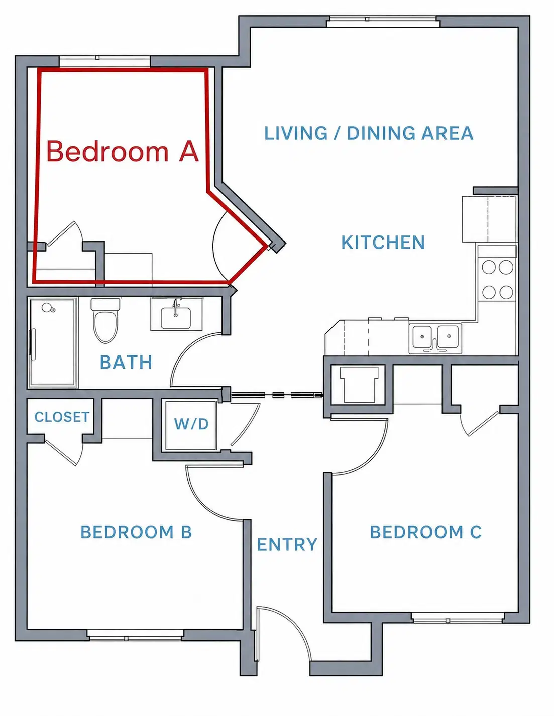 The Arcade, Eugene – 2x1+Bonus Room
