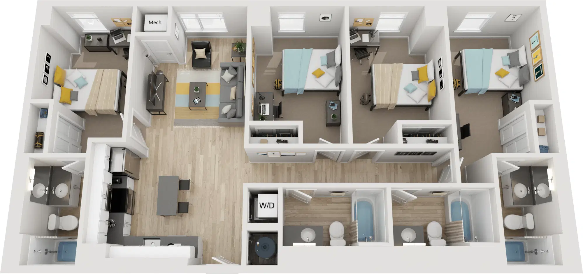 Parc View at Commonwealth, Richmond – D3 - Penthouse