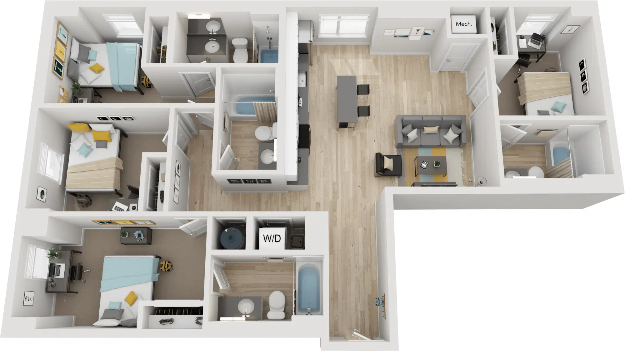 Parc View at Commonwealth, Richmond – D1 - Penthouse
