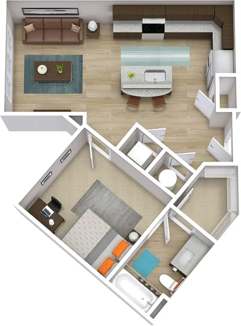 The Indy, Marietta – 1 Bedroom 1 Bathroom