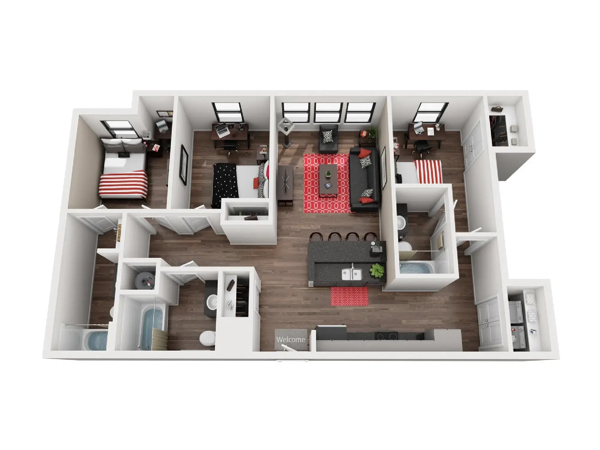 The Marshall Louisville, Louisville – Room in 3 Bedroom 3 Bathroom | C1