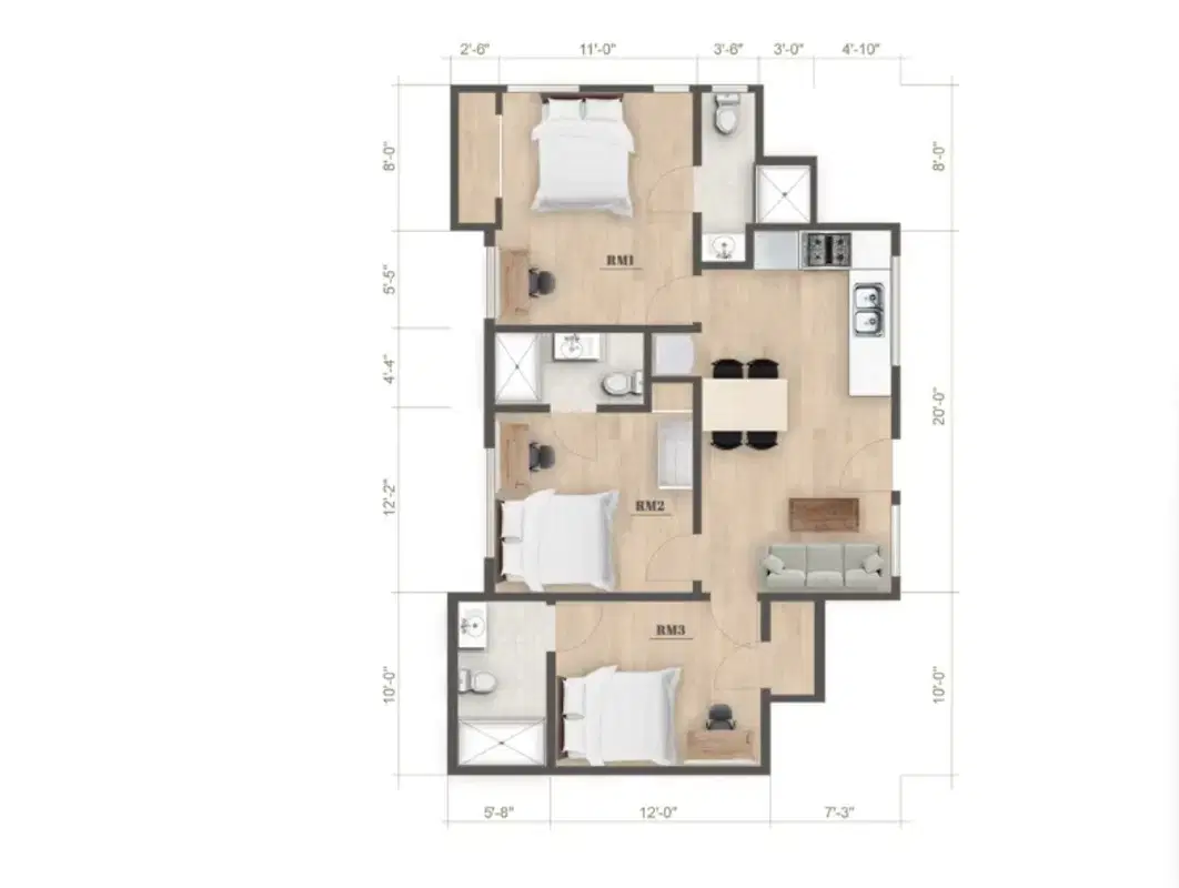 2013 Raymond Ave, Los Angeles – Room in a 3 Bedroom 3 Bathroom (2013 1/4 Raymond Ave)