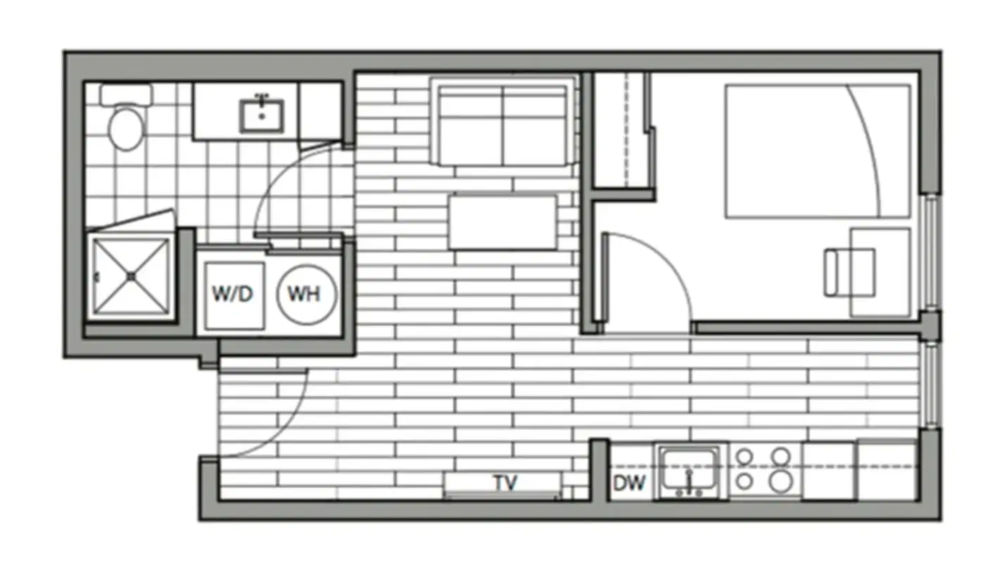 Rise on 9th, Columbia – 1 Bedroom / 1 Bathroom
