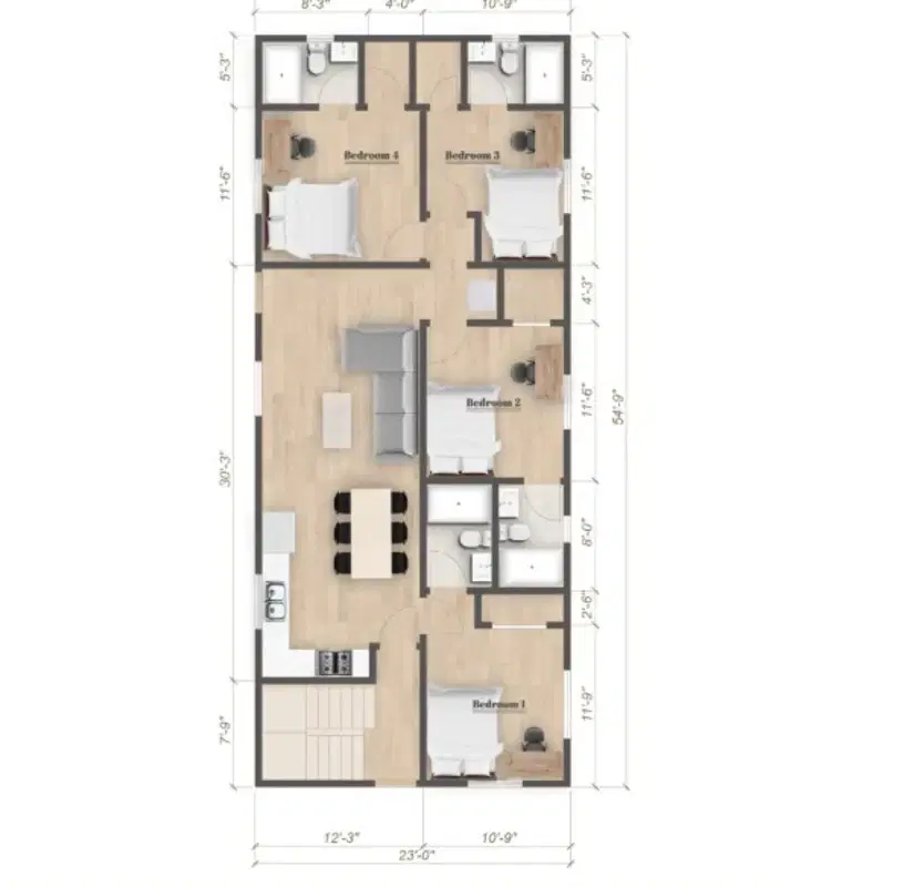 1181 Rolland Curtis Pl, Los Angeles – Room in a 4 Bedroom 4 Bathroom (1183 FFL3 Rolland Curtis Pl)