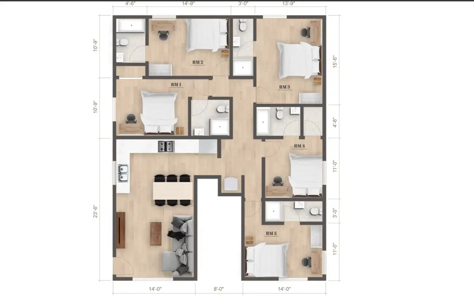 1186 W 37th Pl, Los Angeles – Room in A 5 Bedroom 5 Bathroom (3737 1/2 S Catalina St)