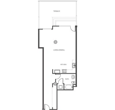 The Lofts at Mockingbird Station, Dallas – Studio