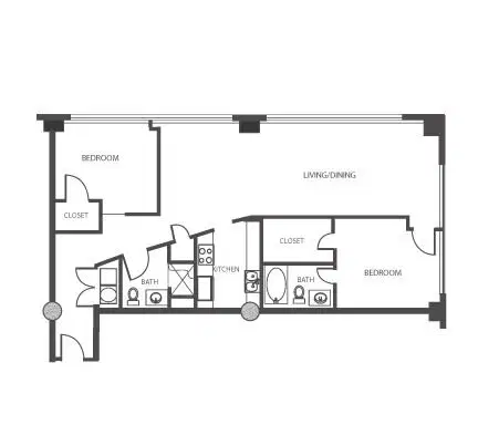 The Lofts at Mockingbird Station, Dallas – 2 Bed 2 Bath