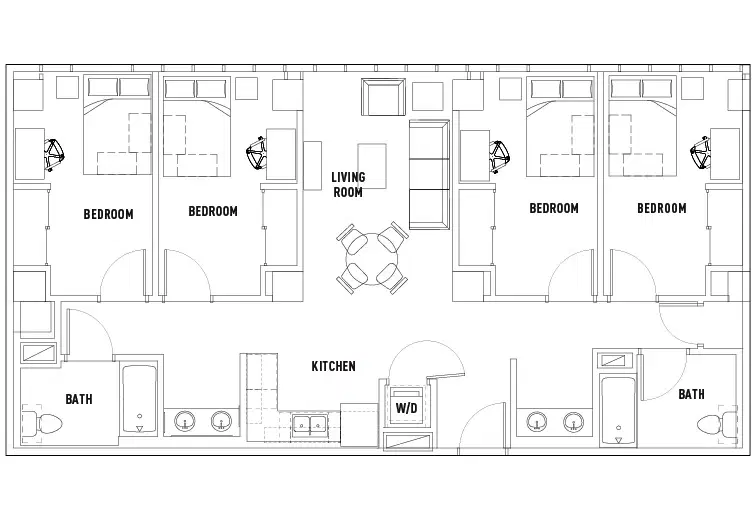 The Summit At University City, Philadelphia – Room in 4 Bed - 2 Bath Suite